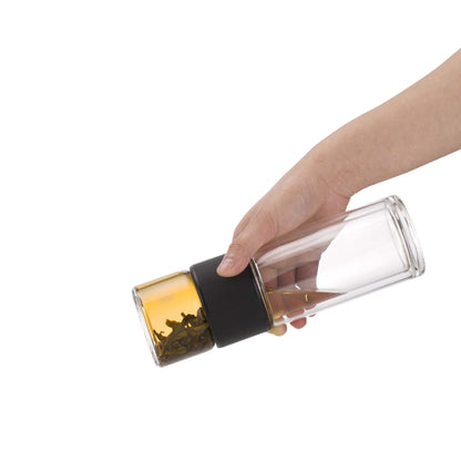 Borraccia per Tè Trasparente Nomad Black (238 ml)